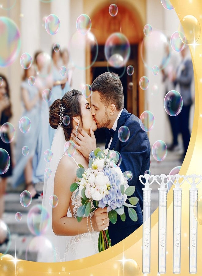 PullCrease 150 Pcs Bubble Wands Bulk for Wedding Party Mini Heart Wand with Bubble Solution for Wedding Bridal Showers Valentine Anniversary Birthday Supplies(White,Double Heart) - Image 4